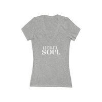 Women' Deep V-Neck Tee - Rebel Soul