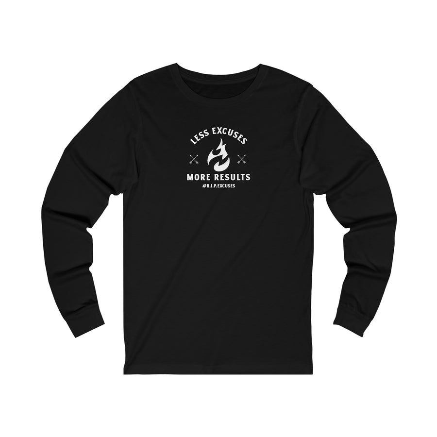 Unisex Jersey Long Sleeve Tee - Less Excuses