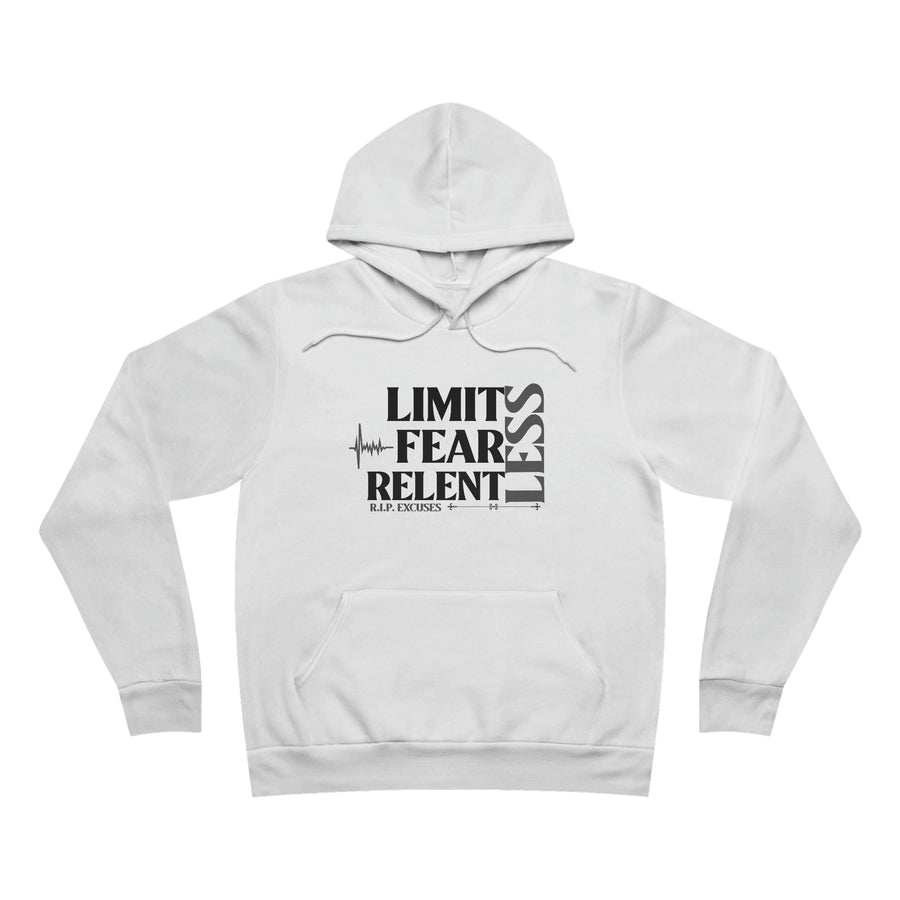 Unisex Fleece Pullover Hoodie - LimitLess, FearLess, RelentLess