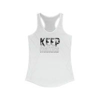 Women's Racerback Tank - Keep Fighting