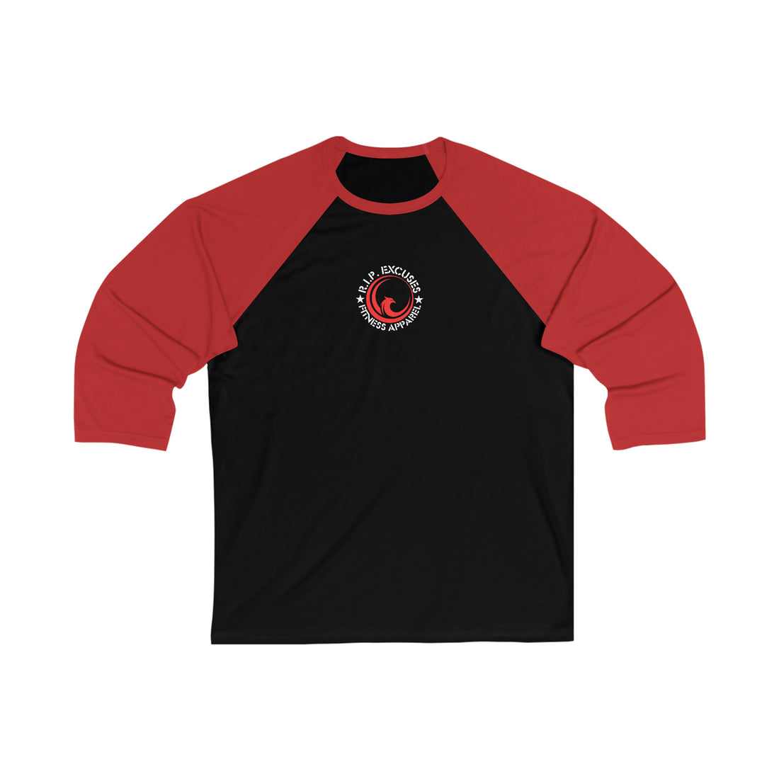 Unisex Baseball Tee - Red Phoenix