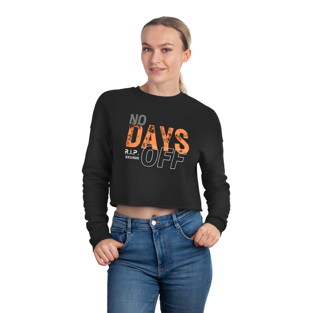 Women's Cropped Longsleeve - No Days Off