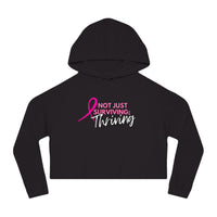 Women's Crop Hoodie - Pink THRIVING - *SPECIAL EDITION*