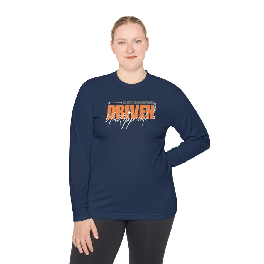 Unisex Lightweight Long Sleeve -  Determined, Driven, & Unstoppable