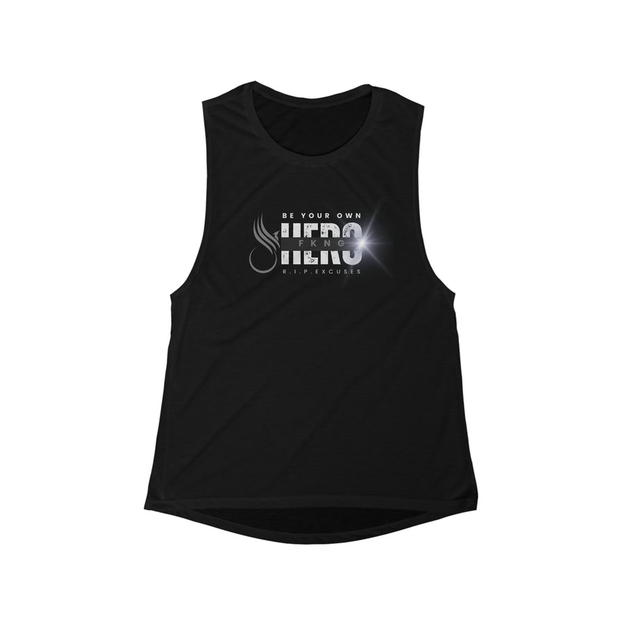 Women's Flowy Muscle Tank - Be Your Own Hero