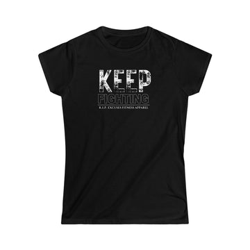 Women's Softstyle Tee - Keep Fighting