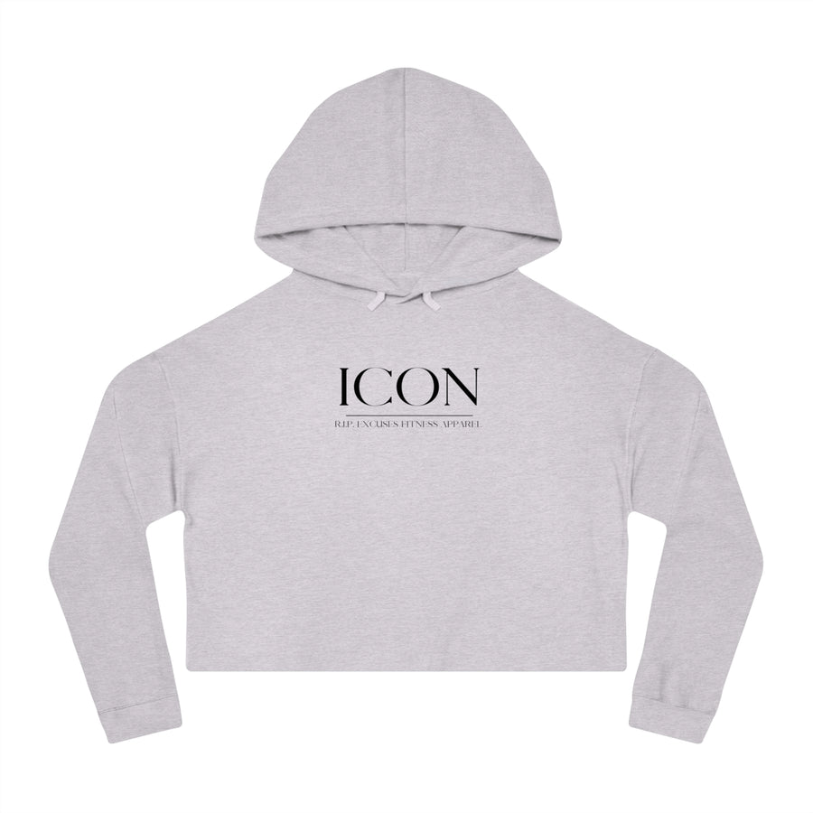 Women's Crop Hooded Sweatshirt - ICON