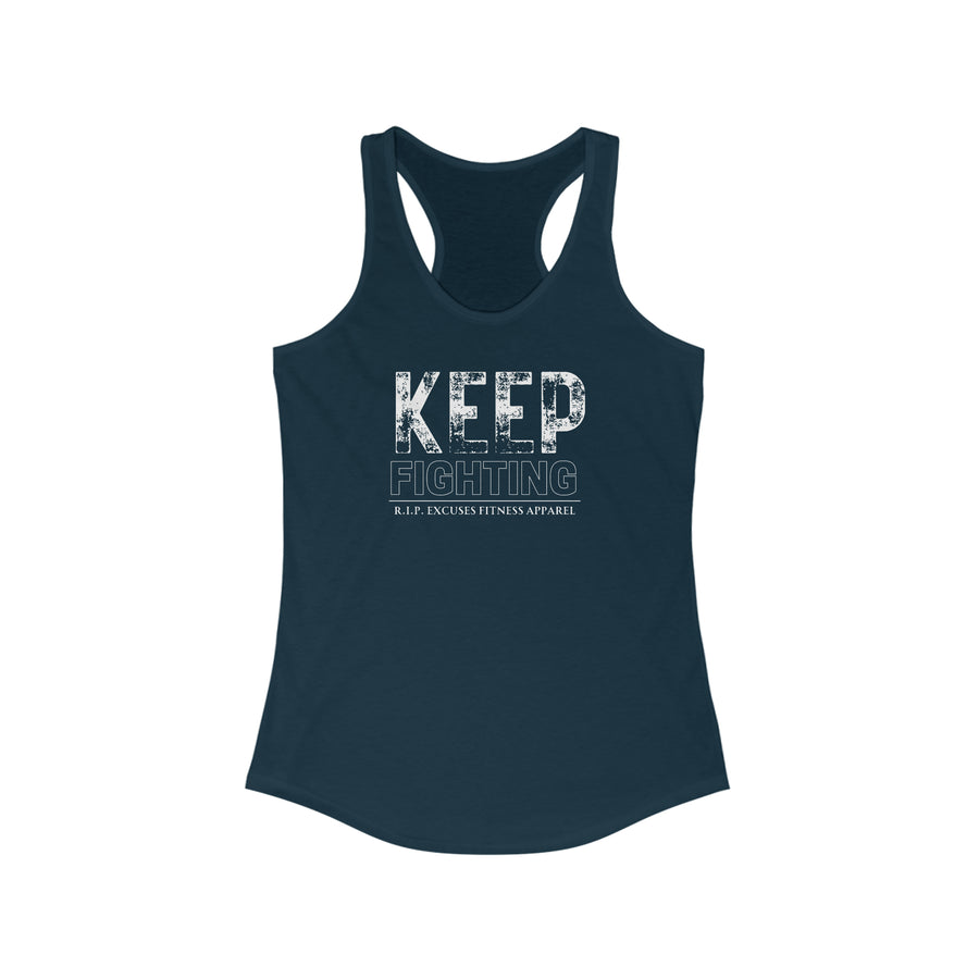 Women's Racerback Tank - Keep Fighting