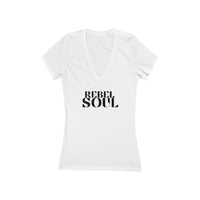 Women' Deep V-Neck Tee - Rebel Soul