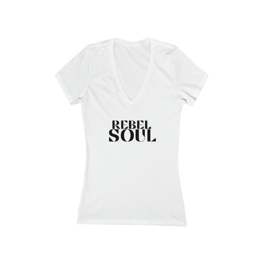 Women' Deep V-Neck Tee - Rebel Soul