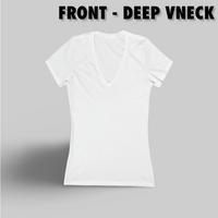 Women's V-neck Tee - Stronger (back of shirt)