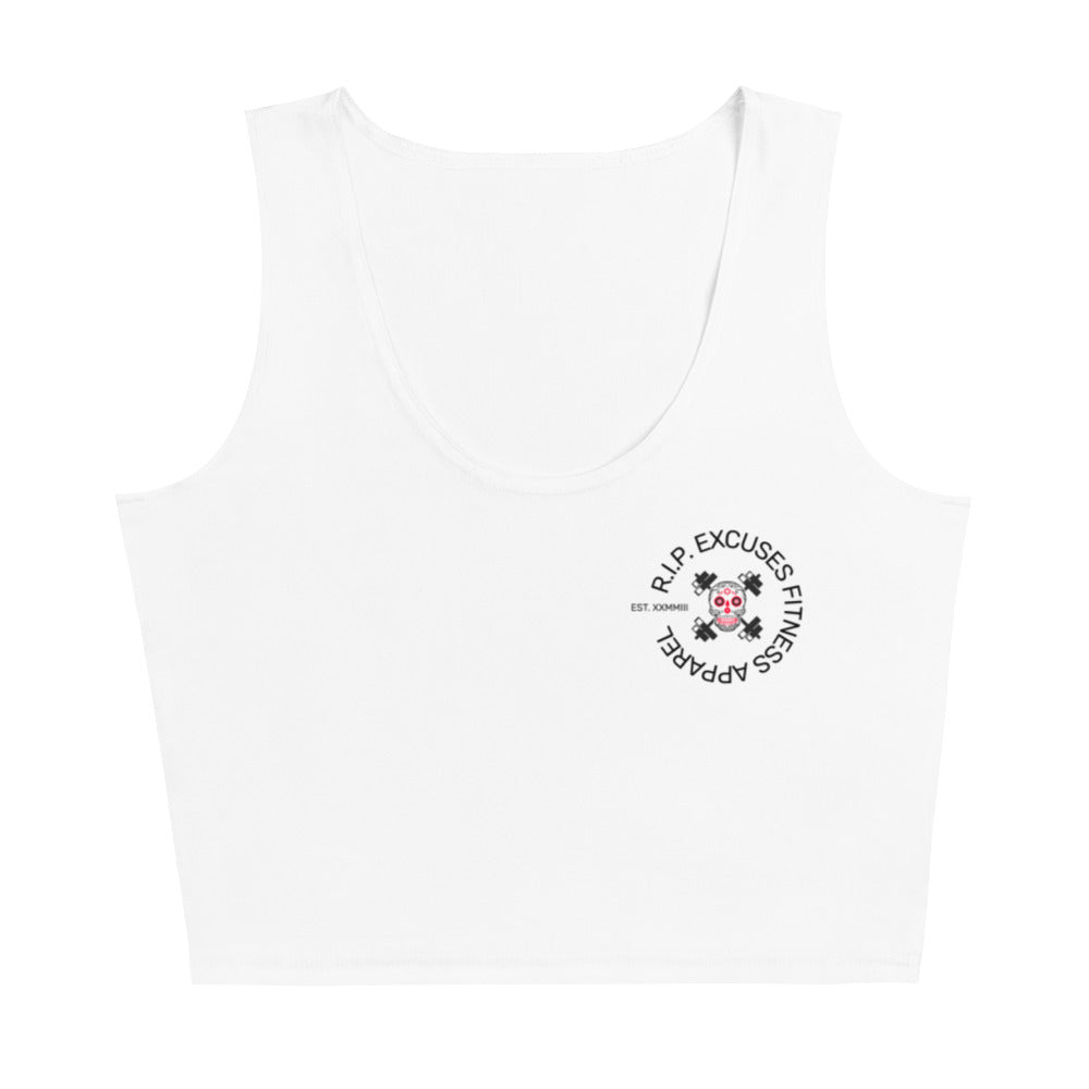 Sleeveless Crop Top - #RIP Excuses