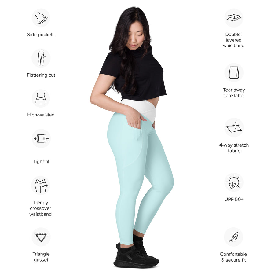 Crossover Leggings w/ Pockets - Phoenix Rising