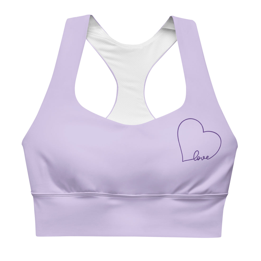 Longline Sports Bra - Love