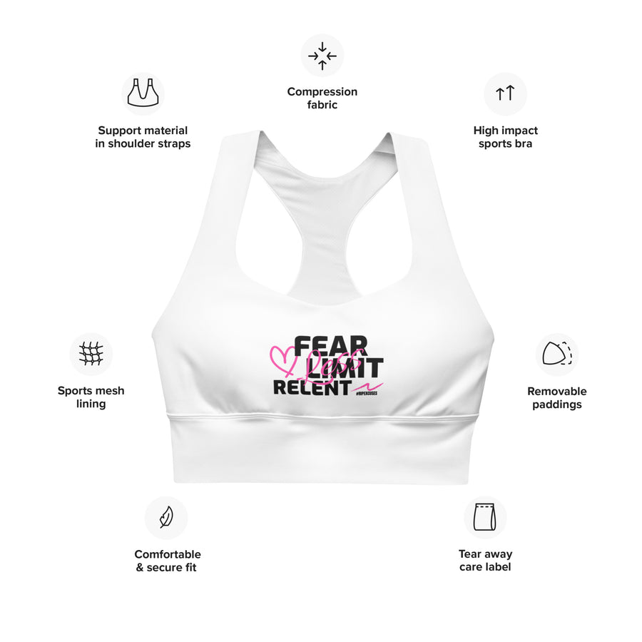 Longline Sports Bra - Fear-Limit-Relent_LESS