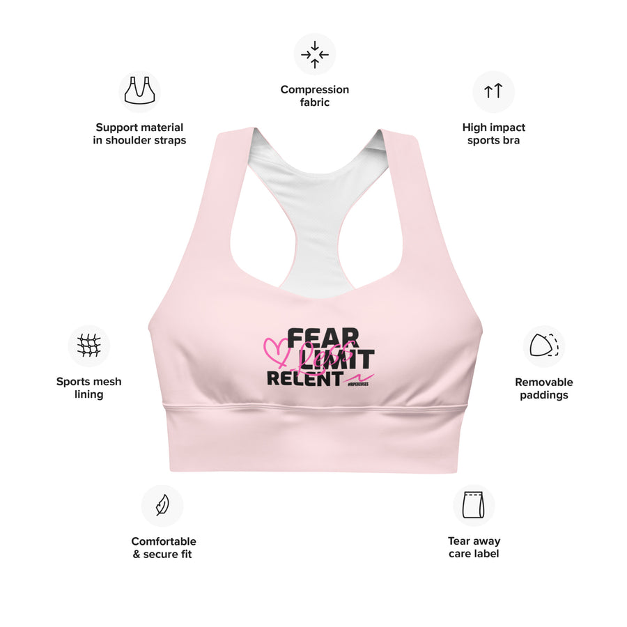 Longline Sports Bra - Fear-Limit-Relent_LESS