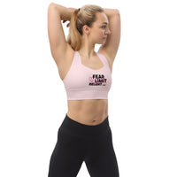 Longline Sports Bra - Fear-Limit-Relent_LESS