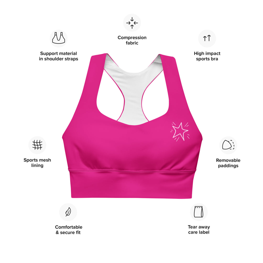 Longline Sports Bra - Resilient