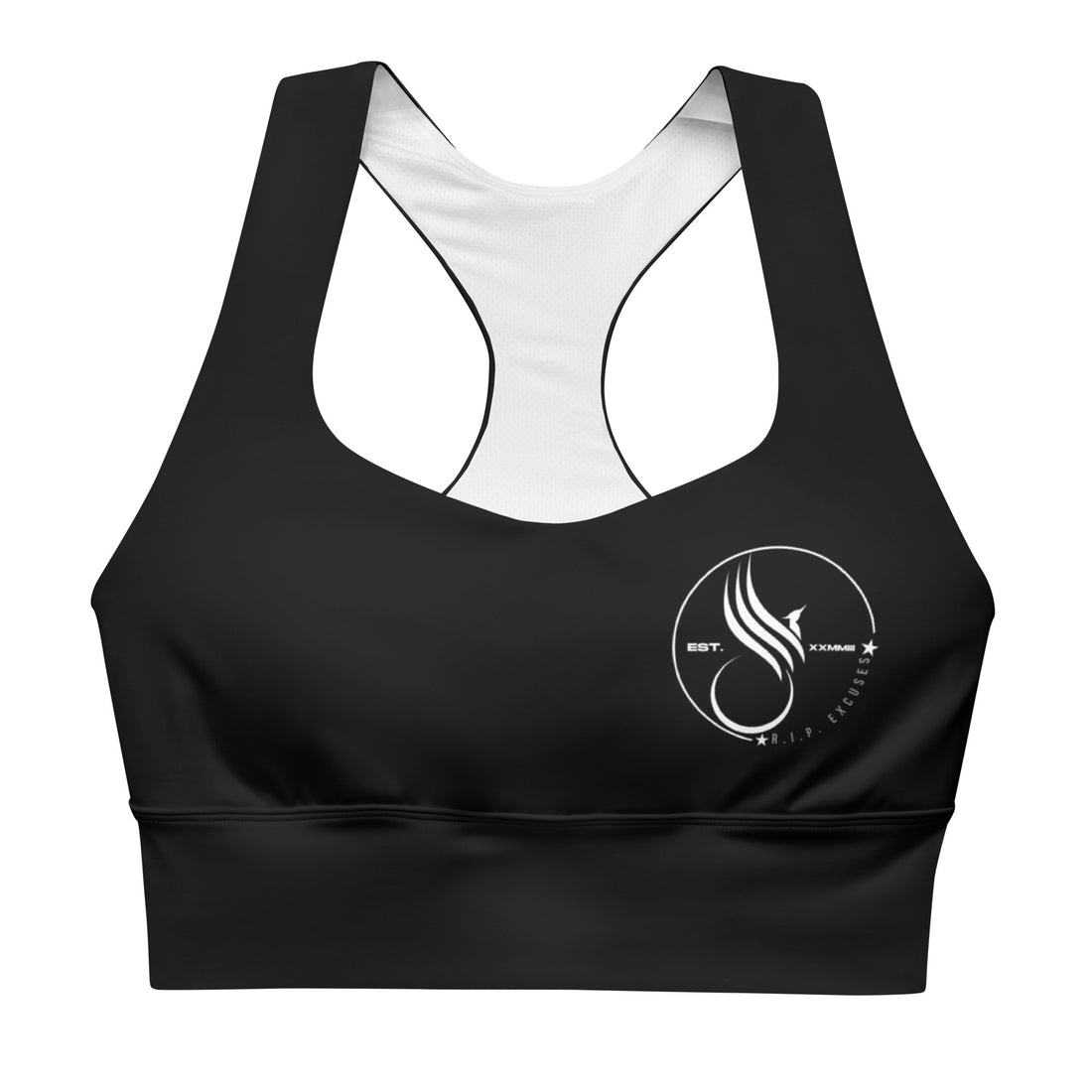 Longline Sports Bra - #RIP Excuses - Phoenix