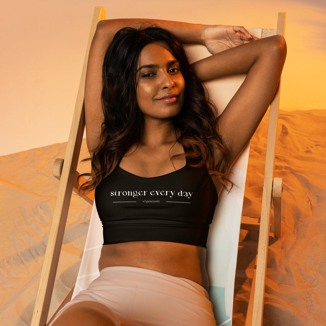 Longline Sports Bra - Stronger Every Day