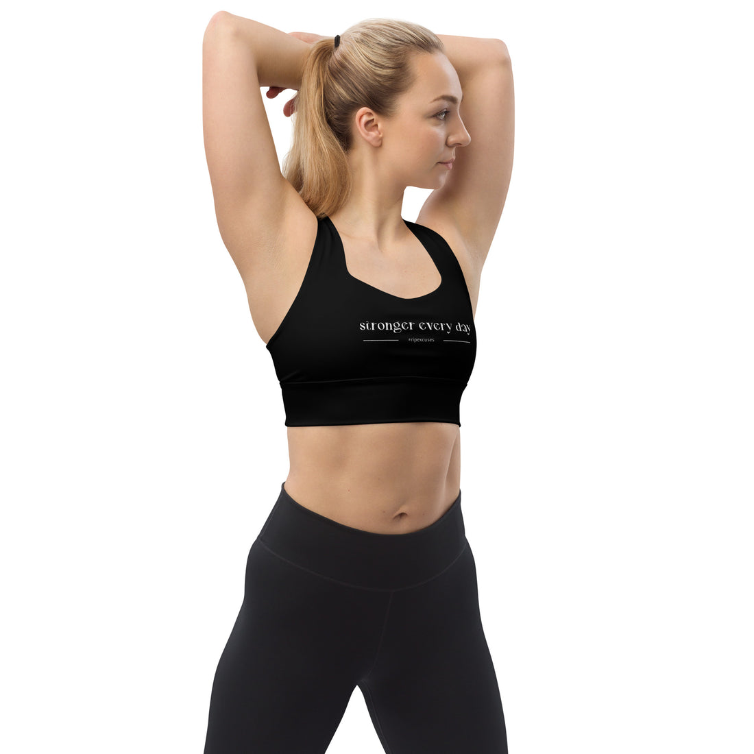 Longline Sports Bra - Stronger Every Day