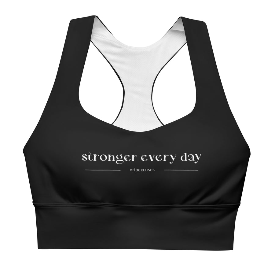 Longline Sports Bra - Stronger Every Day