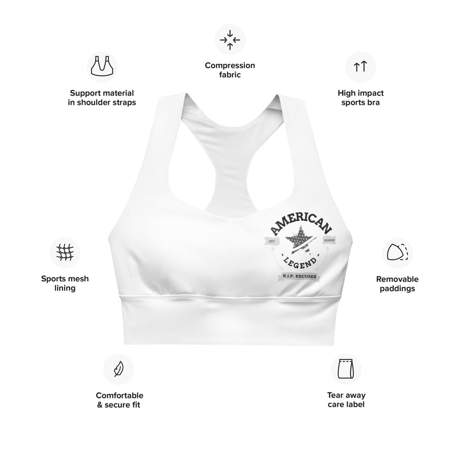 Longline Sports Bra - American Legend