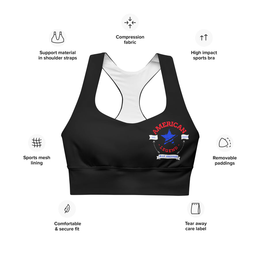 Longline Sports Bra - American Legend