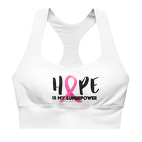 Longline Sports Bra - Hope is my Superpower