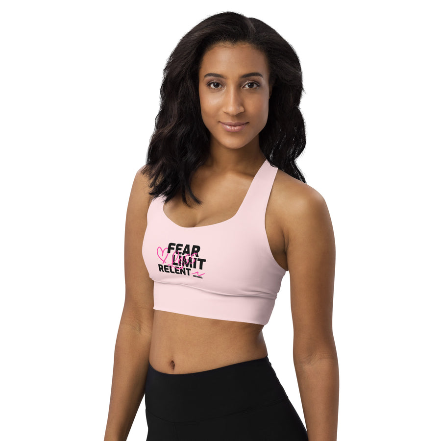 Longline Sports Bra - Fear-Limit-Relent_LESS