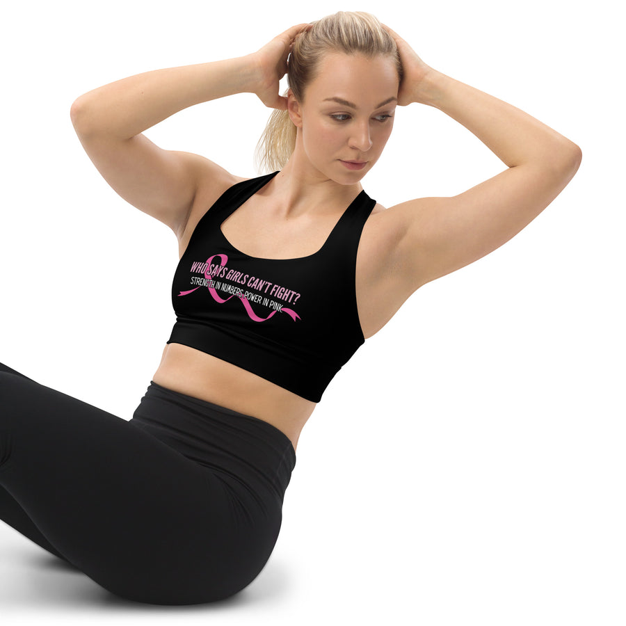 Longline Sports Bra - WHO SAYS GIRLS CAN'T FIGHT?