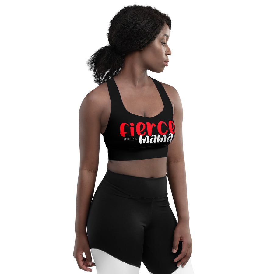 Longline sports bra - Fierce Mama