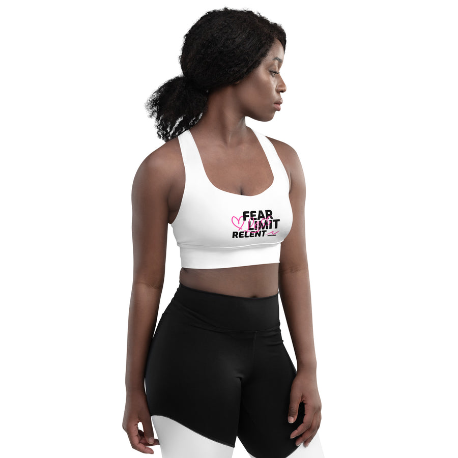 Longline Sports Bra - Fear-Limit-Relent_LESS