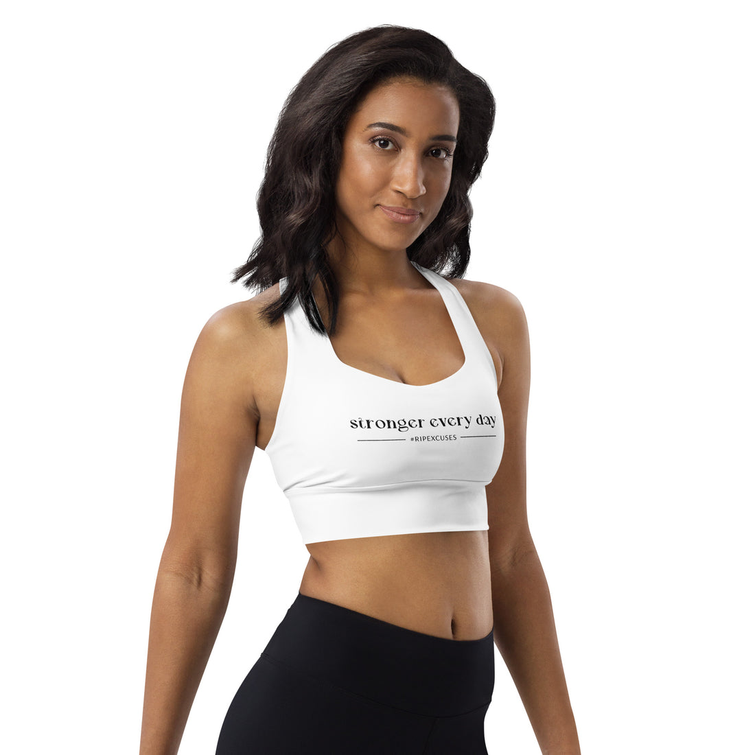 Longline Sports Bra - Stronger Every Day