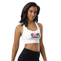 Longline Sports Bra - Hope is my Superpower