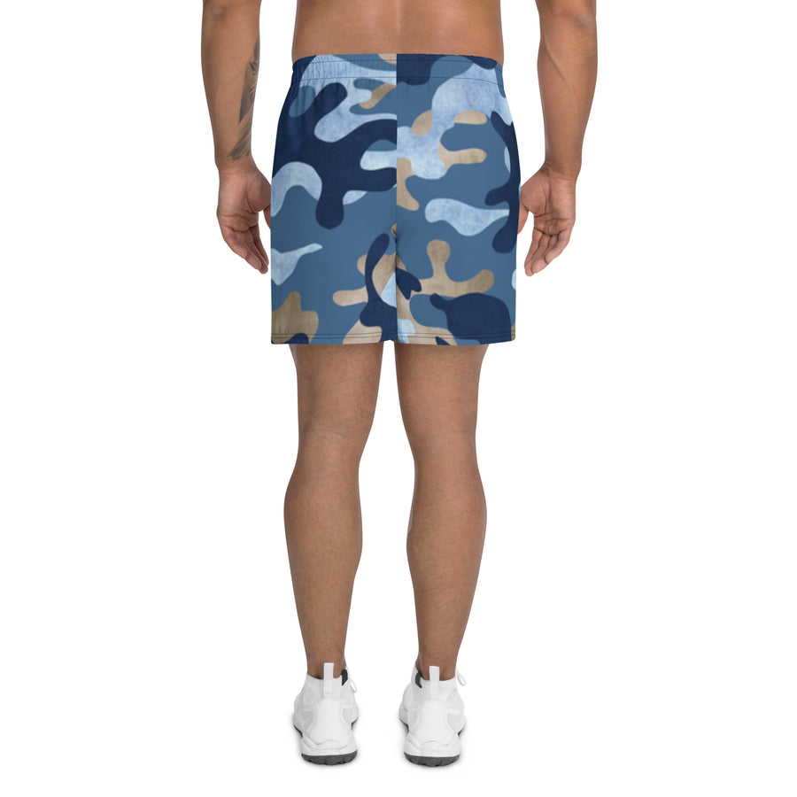 Men's Athletic Shorts - RIPX Blue Camo