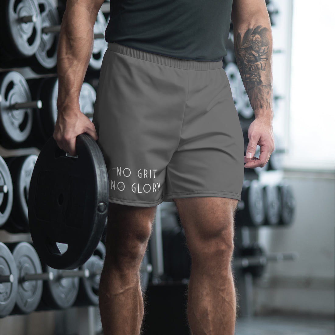 Men's Athletic Shorts - No Grit No Glory