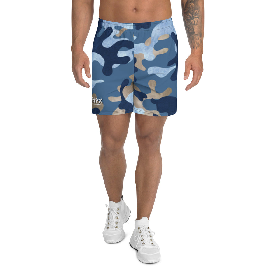 Men's Athletic Shorts - RIPX Blue Camo