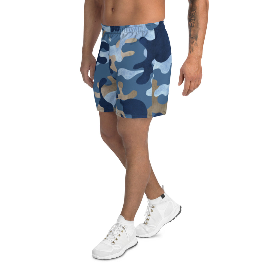 Men's Athletic Shorts - RIPX Blue Camo