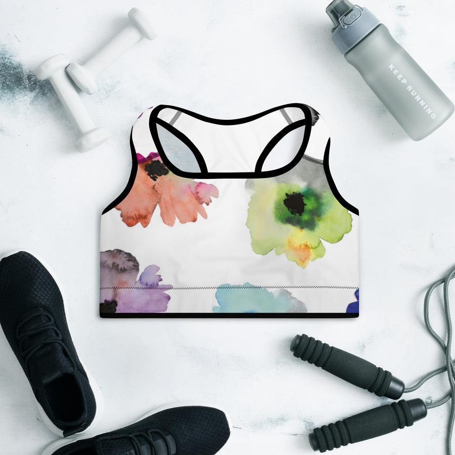 Padded Sports Bra - Magnolias