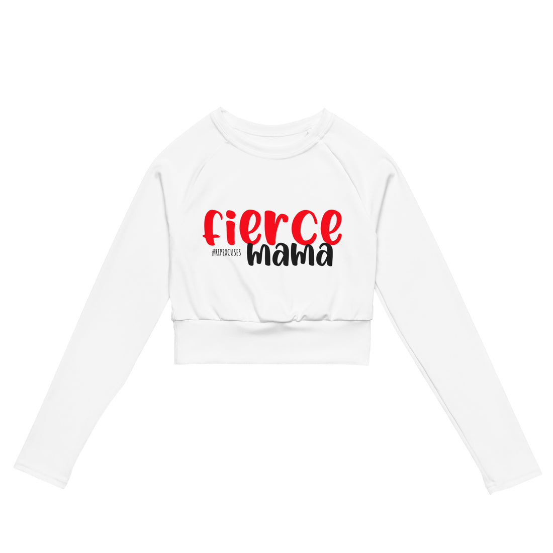 Long-sleeve Crop Top - Fierce Mama