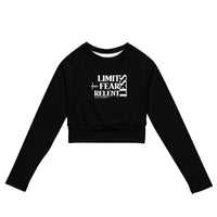 Long Sleeve Crop - LimitLess, FearLess, RelentLess