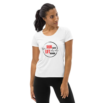 Women's Athletic Tee - Run Faster