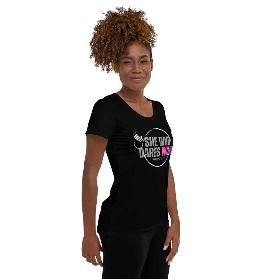 Women's Athletic Tee - She Who Dares