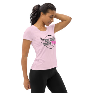 Women's Athletic Tee - She Who Dares