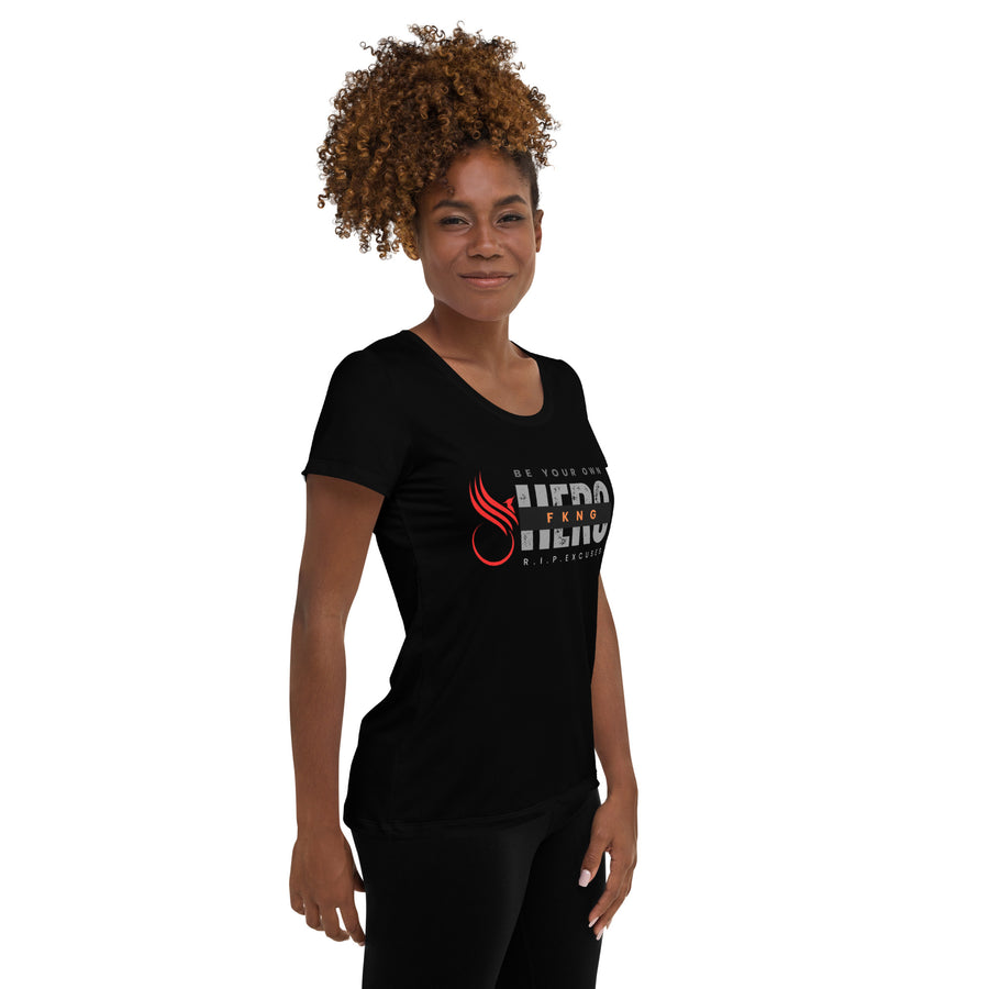 Women's Athletic Tee - Be your own Hero