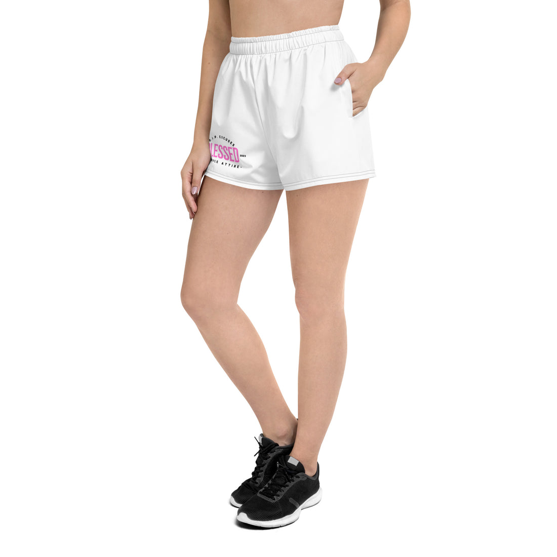 Women’s Athletic Shorts - Blessed