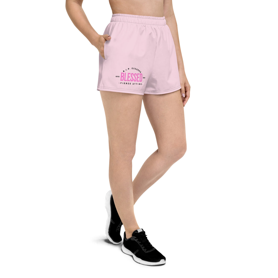 Women’s Athletic Shorts - Blessed