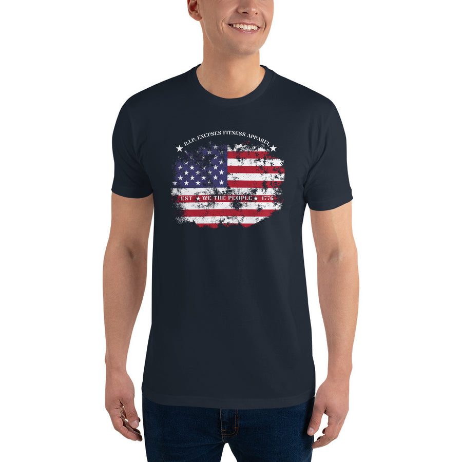 Men's Fitted Tee - Land of the Free