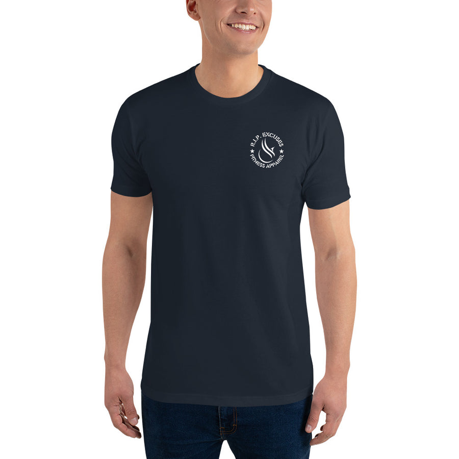 Men's Fitted Tee - Discipline (back print)